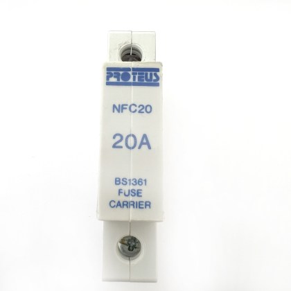 Proteus Geyer NFC20 20A 20 Amp HRC Fuse Carrier Circuit Breaker